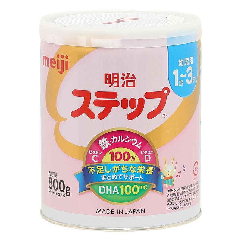 Sữa bột nội địa Nhật Meiji Step Milk có muỗng 800g (1 - 3 tuổi)
