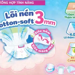 Bỉm - Tã dán Bobby size M 76 miếng (cho bé 6 - 11kg) 4 bim ta dan bobby size m 76 mieng cho be 6 11kg 04