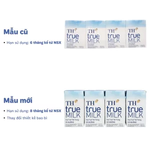 Sữa tươi tiệt trùng có đường TH True Milk 4*110ml 1 loc 4 hop sua tuoi tiet trung co duong th true milk 110ml 1134329