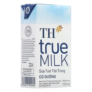 Sữa tươi tiệt trùng có đường TH True Milk 4*110ml 4 loc 4 hop sua tuoi tiet trung co duong th true milk 110ml 4134329