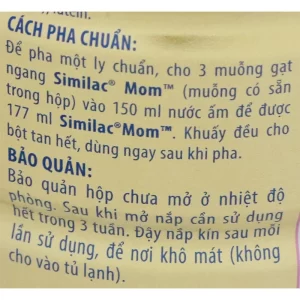 sua bau abbott similac mom vani 900g 6