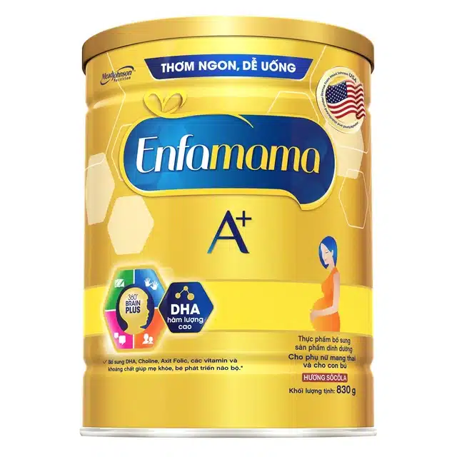 Sữa bầu cho mẹ Enfamama A+ Chocolate 830g Sữa bầu cho mẹ Enfamama A+ Chocolate 830g