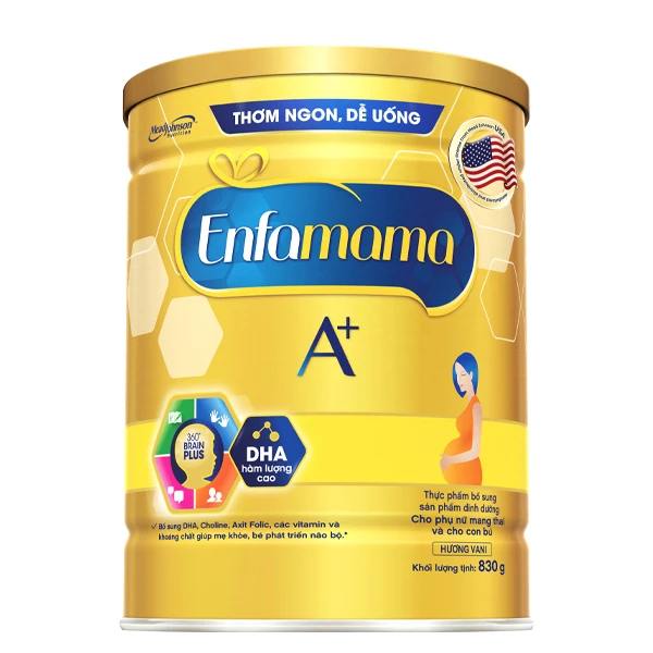 sua-bau-enfamama-a-huong-vanilla-360-brain-plus-830g-thumb165516 Sữa bầu Meiji Mama Milk (350g)