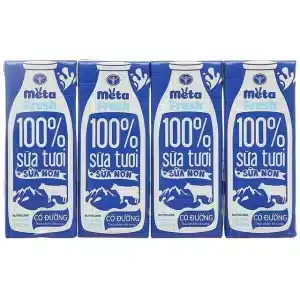 Sữa tươi có đường Nutricare MetaFresh 4x180ml