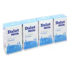Sữa tươi tiệt trùng ít đường Đà Lạt milk 4*110ml 2 sua tuoi tiet trung it duong da lat milk 4 110ml 2